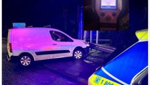 Ambulance crew help detain suspected drunk driver who hit lamppost