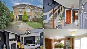PICTURES: Stylish three-bed with pergola in Portlaoise hits the market under €300,000 

