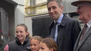 WATCH: Simon Harris hits the streets of Portlaoise 