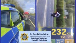 Laois gardaí detect biker driving 112kmh over the motorway limit 