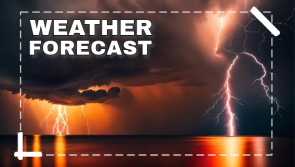 Thunderstorm warning in Met Éreann  weather forecast