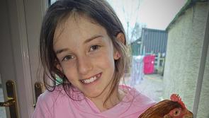 Laois girl who started own egg delivery business hands over donation to LOFFA 