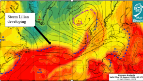 Storm Lilian: Met Éireann warning with drivers and commuters at risk