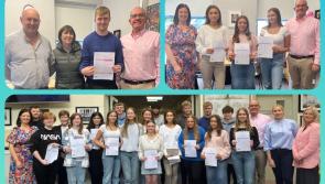 Pride of Portarlington: Colaiste Iosagain students receive Leaving Cert results