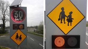 Road safety needed outside Laois school as batteries stolen from school sign