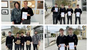 St. Mary’s CBS in Portlaoise celebrate fantastic junior cert results 