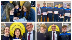 'Shrieks of Joy' as Laois students receive their Junior Cert results in Portarlington 