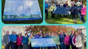 In Pictures: Laois village unveils commemorative sign for local mass paths