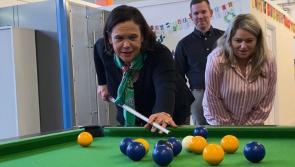 Right on cue, Mary Lou: watch Sinn F&eacute;in leader play snooker in Portlaoise