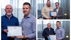 Three Laois men honoured with awards for their dedicated service to local oil supplier Certa