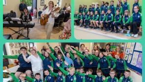 PICTURES: Laois students debut new song inspired by local area