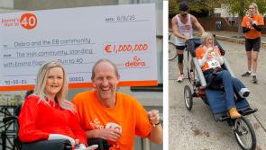 Laois EB activist Emma Fogarty delivers &euro;1 million from Colin Farrell marathon fundraiser