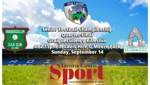 LIVE BLOG: Neighbours Graiguecullen and Killeshin clash for a spot in Laois SFC semi-final