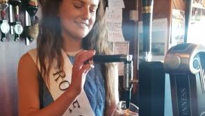 Rose of Tralee Katelyn Cummins pulls pint in Laois bar 