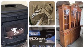 PICTURES: Skeleton and stoves among bargains in Laois auction of Abbeyleix shop items