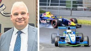 Narrow Portlaoise town centre street like 'Mondello Park'