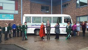 Big cheers at Portlaoise College for the official launch of their new school bus