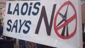 Laois people opposed to turbines and pylons join protest at the Dáil