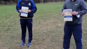 WATCH: Laois GAA legend helps local National School launch novel penalty kick challenge fundraiser