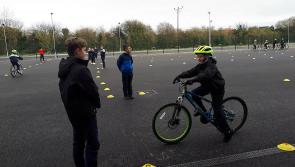 #Watch Safe Cycling Lessons underway at this Portlaoise primary school
