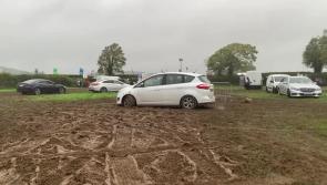 WATCH:  Car stuck in mud at National Ploughing Championships