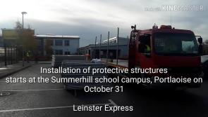 WATCH: Work starts on building protective fences around Portlaoise schools