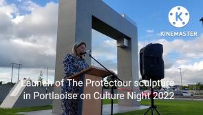 WATCH: Biggest sculpture in Laois launched for Culture Night