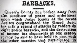 A time when the IRA in  Laois turned on the RIC
