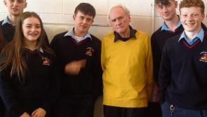 Poet Paul Durcan pays inspiring visit to Mountrath school