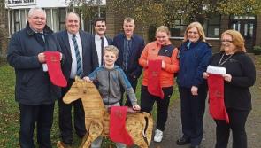 Christmas gifts from Portlaoise prisoners to St Francis pupils