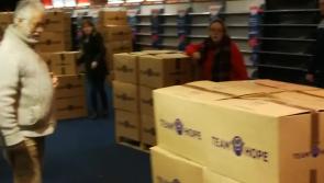 WATCH Laois Team Hope Volunteers make the final push to get shoeboxes on the road 