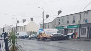 Watch: Snow and sleet in Mountmellick #sneachta