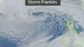 STORM FRANKLIN  declared - Met Éireann issues alerts for third storm hit Ireland in a week