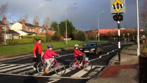 High speed invited on approach to pedestrian crossing used by Laois schoolchildren