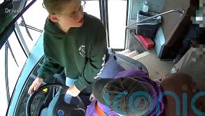 ‘Little hero’ steers school bus to safety after driver passes out