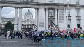 Hundreds attend pro-Palestine rally at Irish government departments