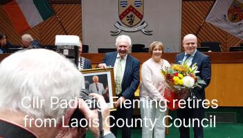 WATCH: Final farewells for retiring Laois county councillor
