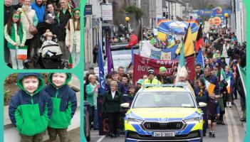PICTURES Laois Offaly town walks the walk on St Patrick's Day