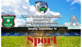 LIVE BLOG: Neighbours Graiguecullen and Killeshin clash for a spot in Laois SFC semi-final