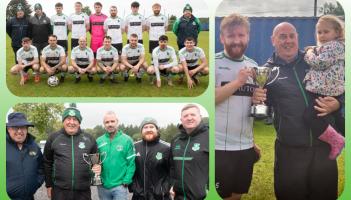 IN PICTURES: Robbie Moore remembered on first anniversary as Stradbally Town AFC lifts Memorial Cup