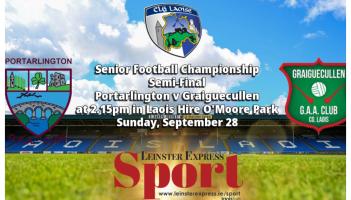 LIVE BLOG: Reigning champions Portarlington take on Graiguecullen for a spot in the Laois GAA SFC final