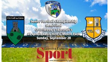 LIVE BLOG: 2023 champions St Joseph's face Courtwood for a spot in this year's Laois SFC County Final