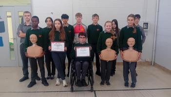 Laois school recognised with CPR training award