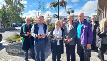 PRESIDENTIAL ELECTION: Laois TD Brian Stanley congratulates Catherine Connolly