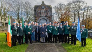 Overgrown trees at Laois war memorial park