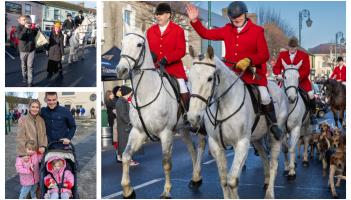 In PICTURES: Laois Hunt gathers Christmas 2025 event, which also attracts protesters