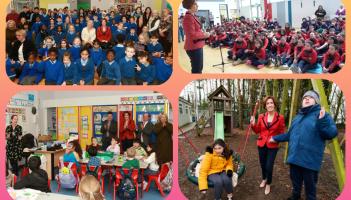 In PICTURES: Historic Laois ministerial visit to Portlaoise schools