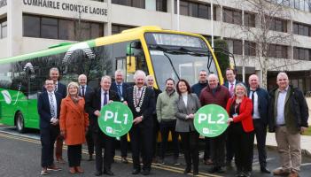 Look back on 'Milestone day' a year on from launch of new Portlaoise bus service