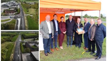 Ribbon cut on big upgrade of main Laois Kilkenny road at busy T&iacute;rl&aacute;n creamery