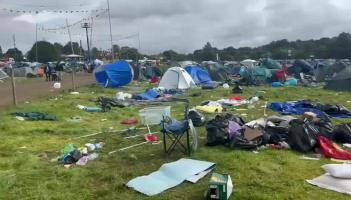WATCH: Electric Picnic campers leave Laois fields littered with rubbish